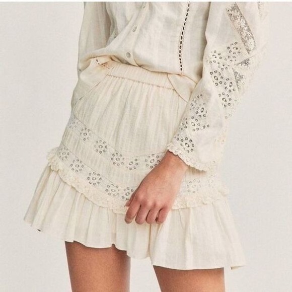LoveShackFancy Dresses & Skirts - LoveShackFancy Cove Victoria Mini Skirt XL